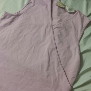 Lavender Deep V Neck Muscle Tank Cute